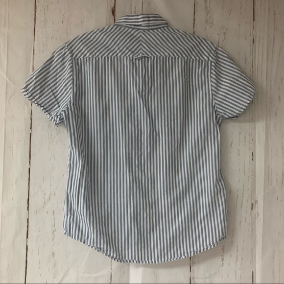 Denim & Flower striped button up shirt medium - Picture 4 of 5